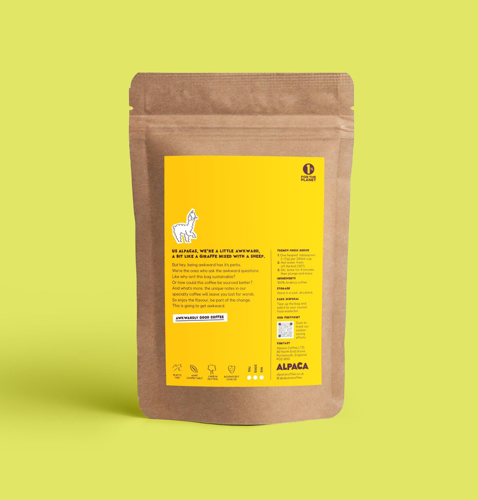 colombian single origin coffee plastic free alpaca coffee